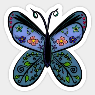 Blooming Butterfly Sticker